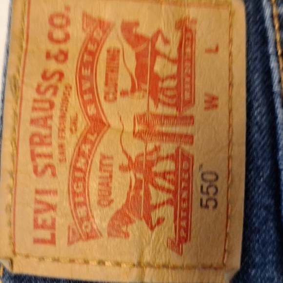 f Levi's Blue Straight-Leg Jeans with Classic Indigo Wash Very Nice 48x30 - Picture 3 of 5